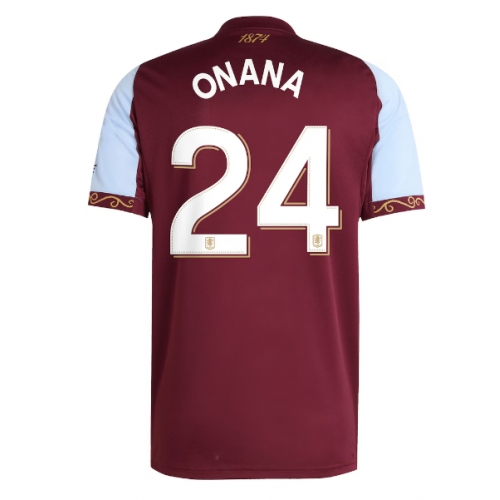 Billige Fotballdrakt Aston Villa Amadou Onana #24 Replika Hjemmedrakt 2025-26 Kortermet Billige Fotballdrakt Aston Villa Amadou Onana #24 Replika Hjemmedrakt 2025-26 Kortermet